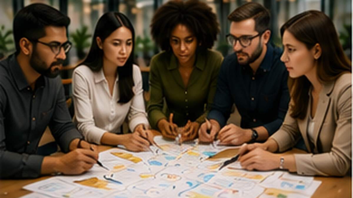 Startup product team reviewing evidence for AI Act deployer or provider