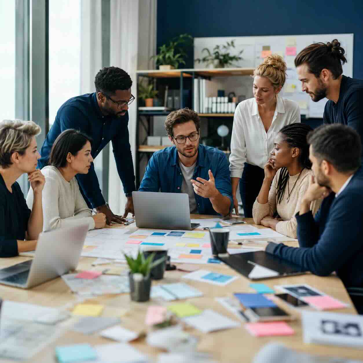 Product team preparing an MVP launch with structured delivery controls